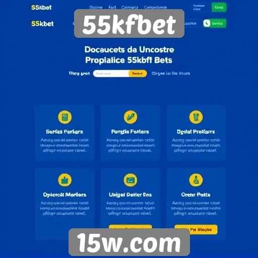 Análise do design do site 55kfbet