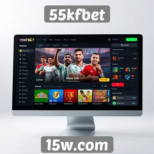 Exploração da interface do usuário do site 55kfbet